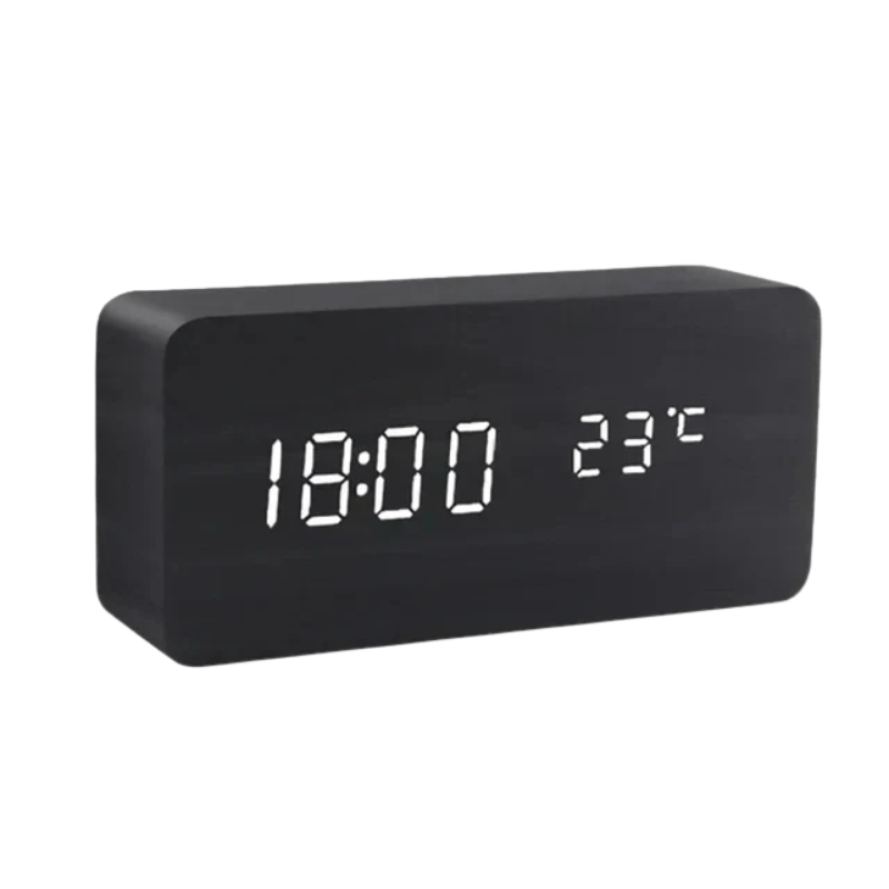 led-display van de digitale wekker met tijdweergave