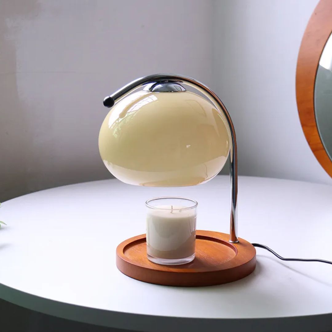 glazen tafellamp voor sfeerverlichting