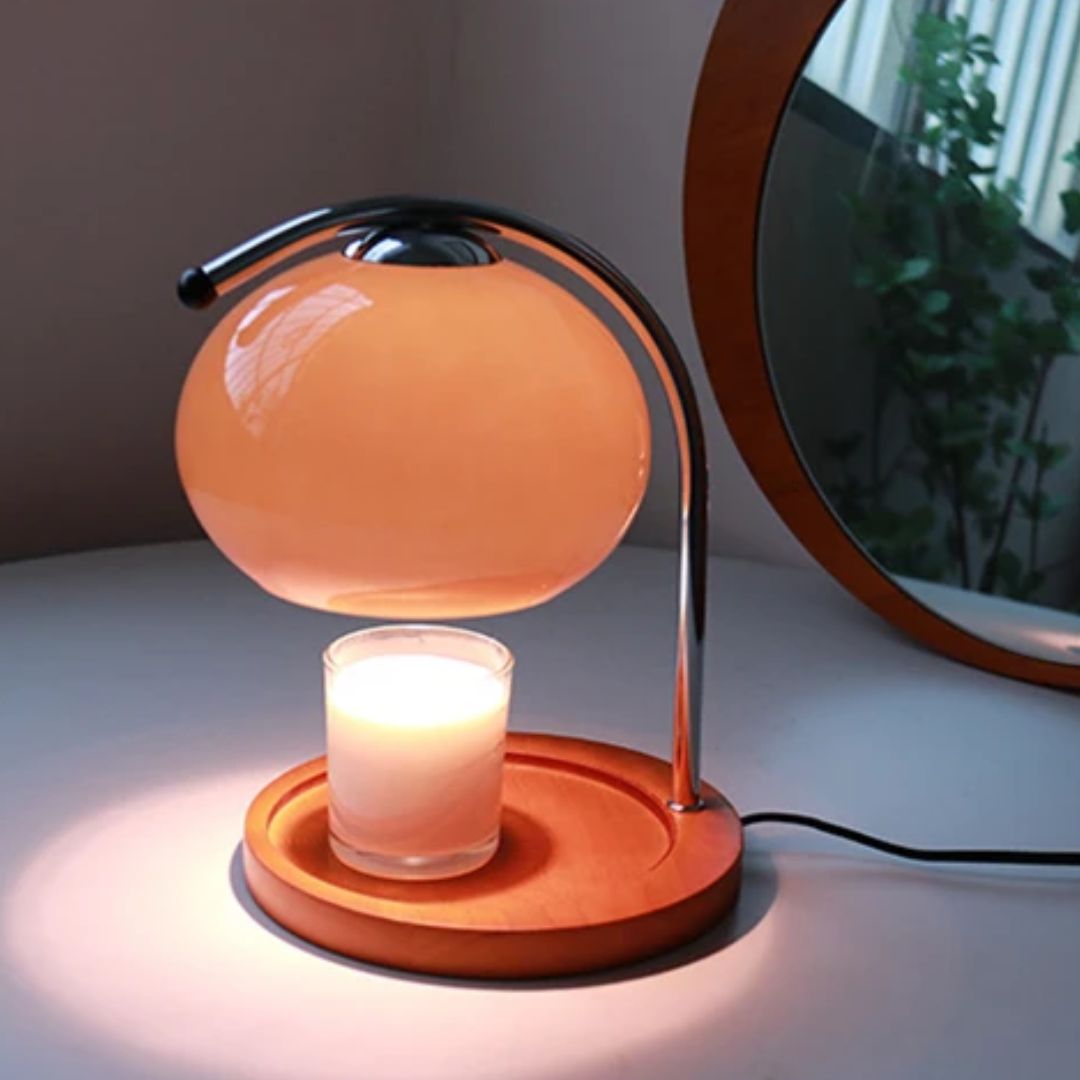 Decoratieve glazen lamp voor een stijlvol interieur