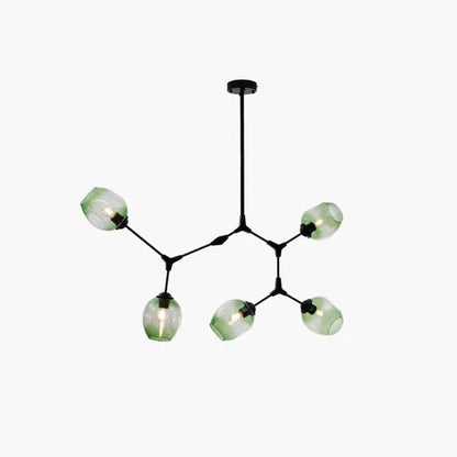 Stijlvolle Bifurcation Bubbelglas Sputnik Kroonluchter voor een Modern Interieur