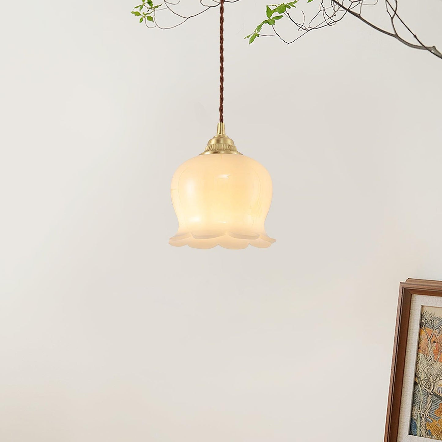 elegante vallei bloem hanglamp voor een betoverende sfeer