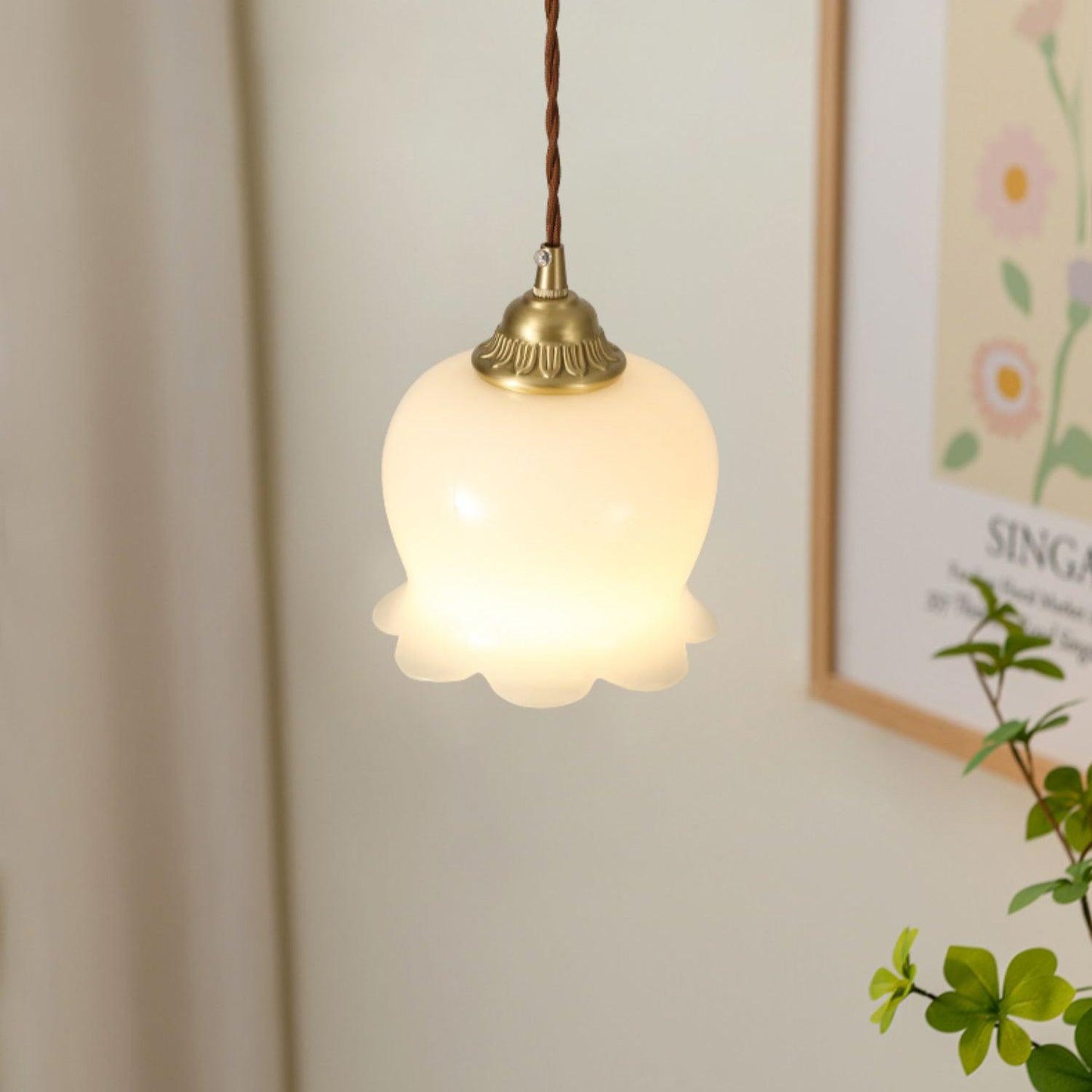 elegante vallei bloem hanglamp voor een betoverende sfeer