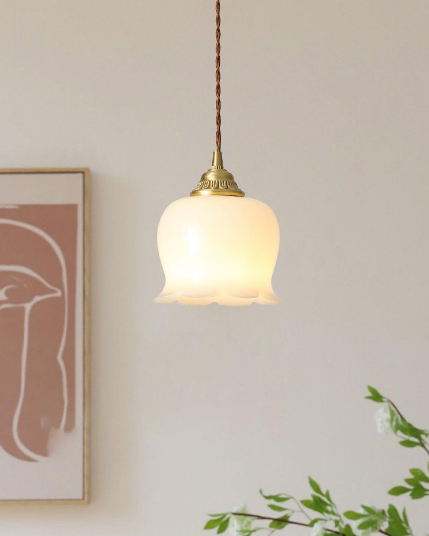 elegante vallei bloem hanglamp voor een betoverende sfeer