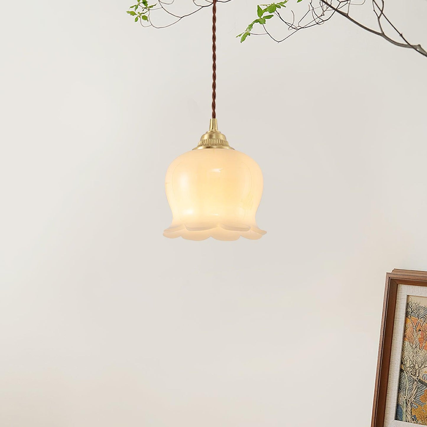 elegante vallei bloem hanglamp voor een betoverende sfeer