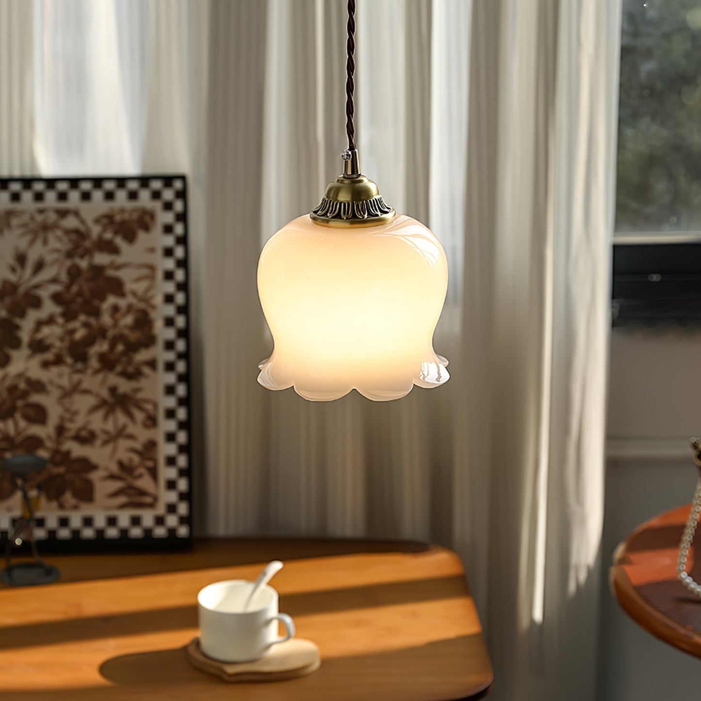 elegante vallei bloem hanglamp voor een betoverende sfeer