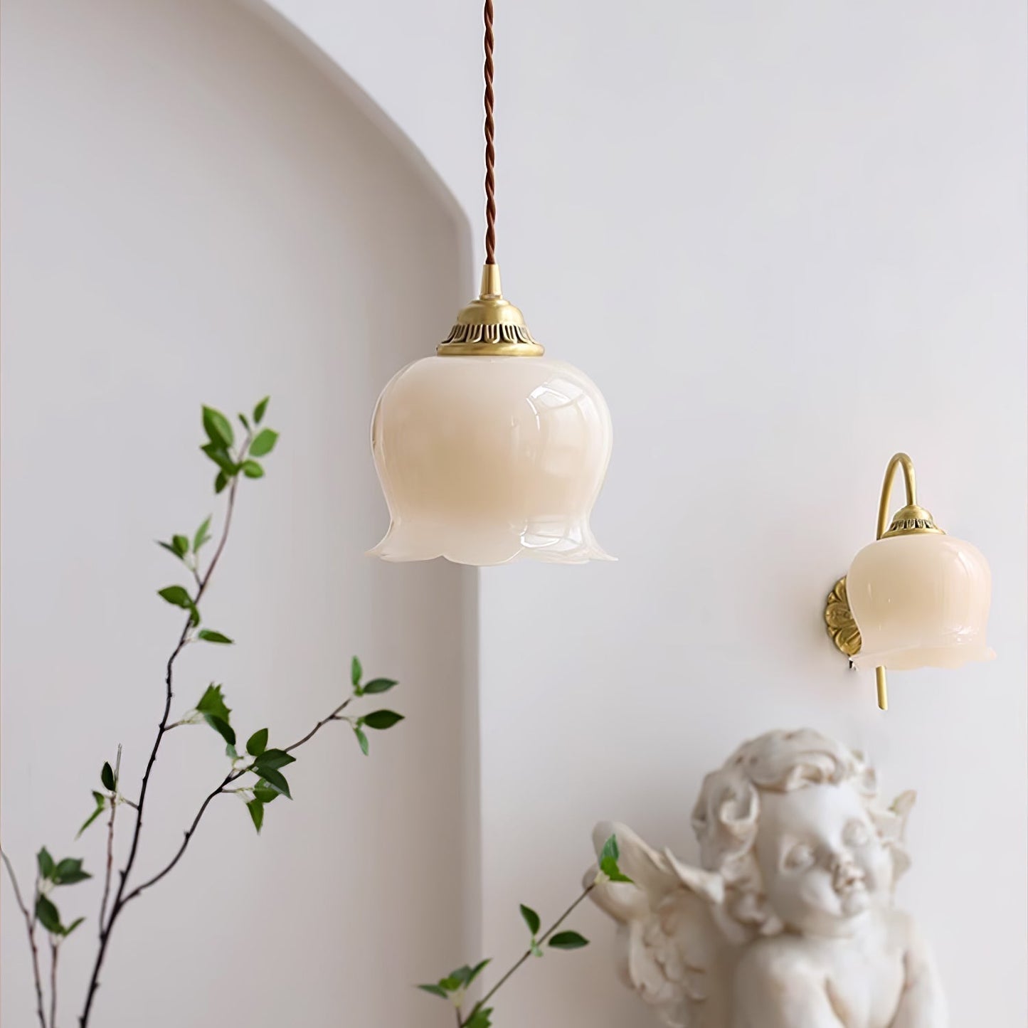 elegante vallei bloem hanglamp voor een betoverende sfeer