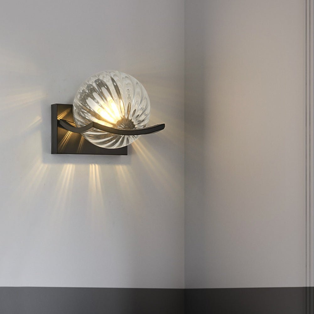 stijlvolle moderne led wandlamp van glas