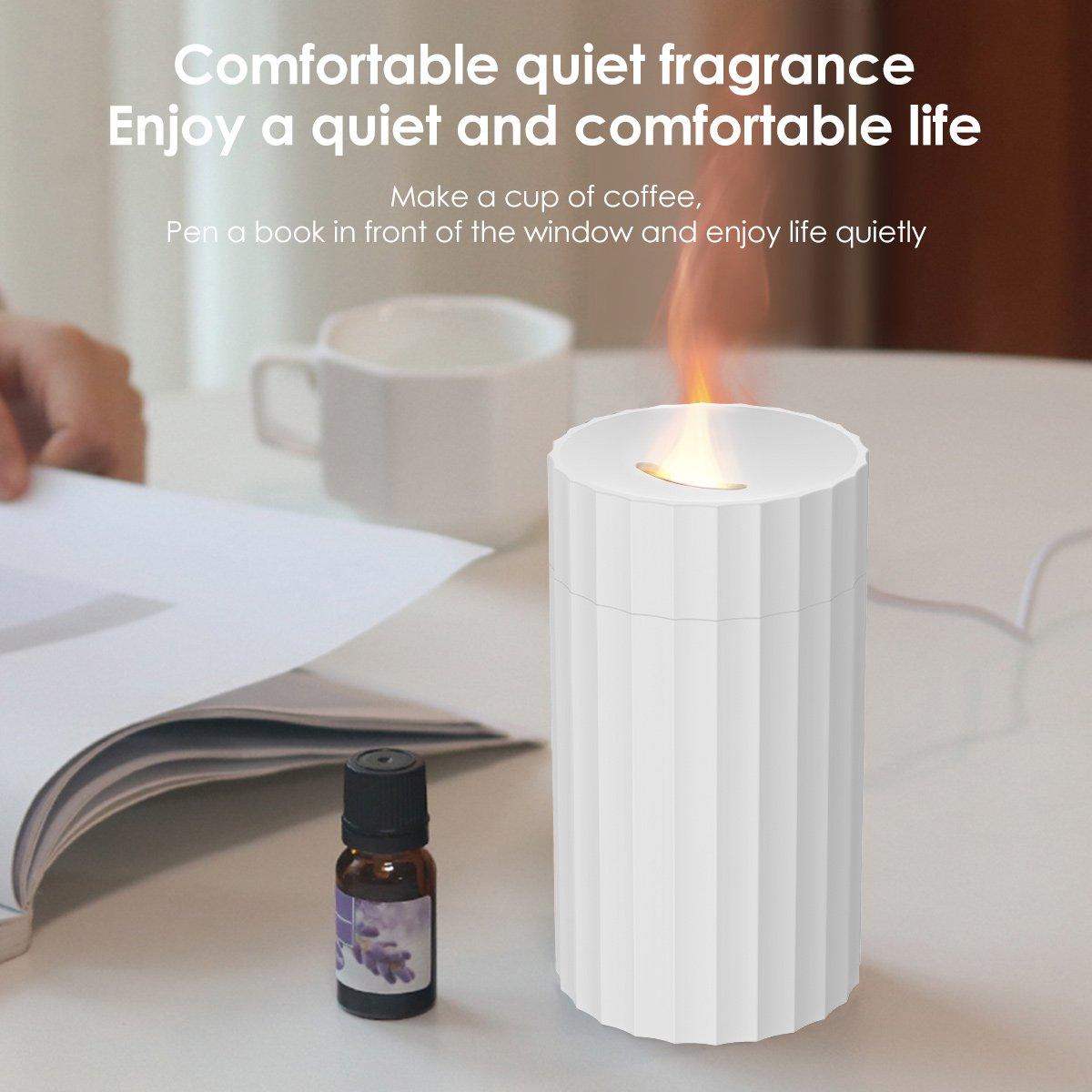 bovenaanzicht van de ultrasone aromadiffuser met waterreservoir