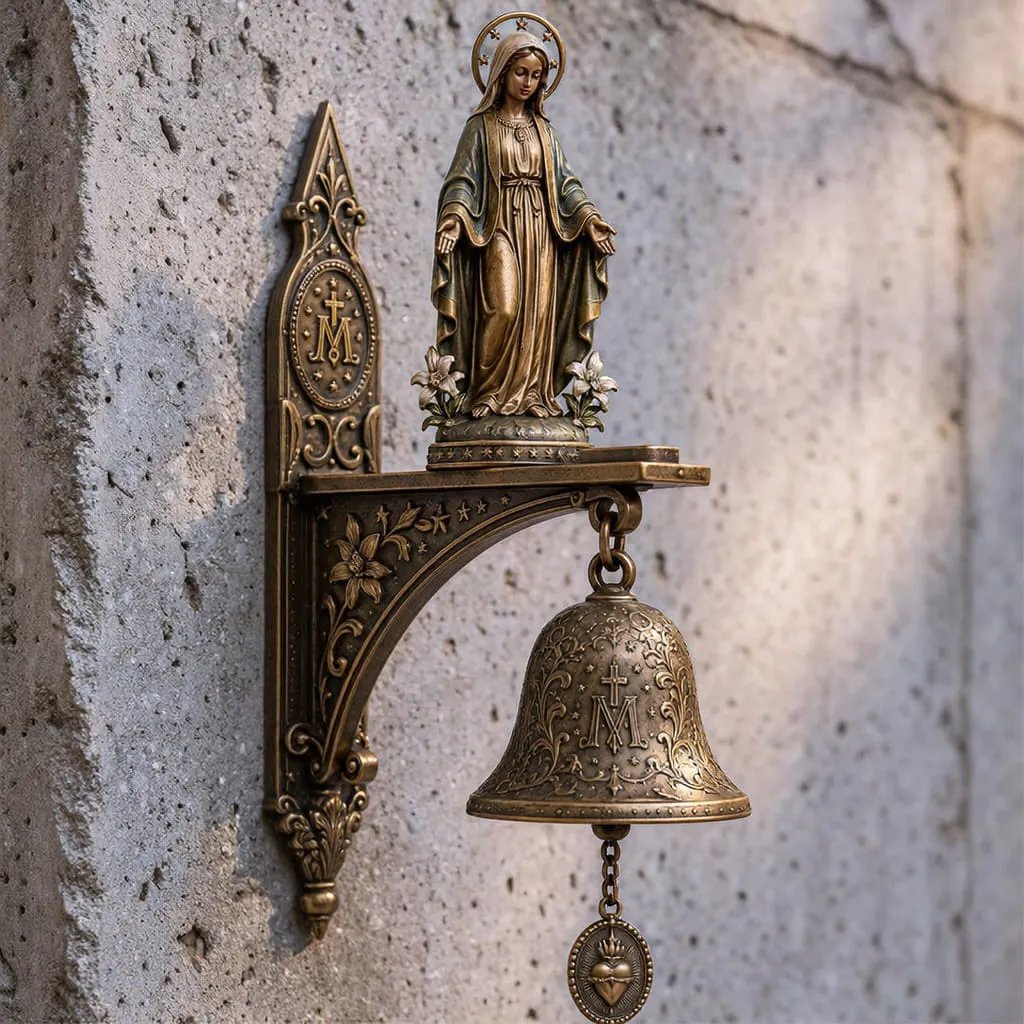 Religieuze gebedsbel voor aan de muur met traditioneel ontwerp