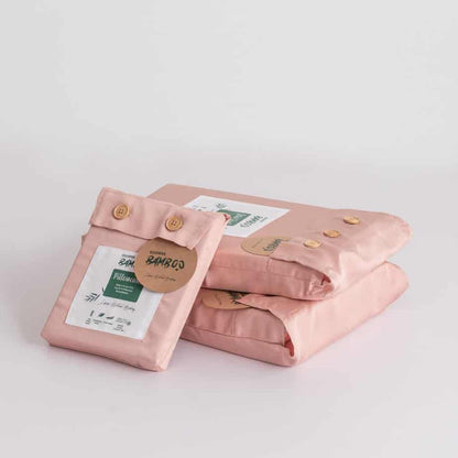 Boomba Premium bamboe kussenslopen 100% bamboe Cuddle Pink 400TC