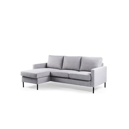 3 seater sofa CL L+R, Valente fabric, V311 grey