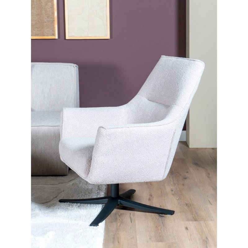 fauteuil ties – bouclé – naturel