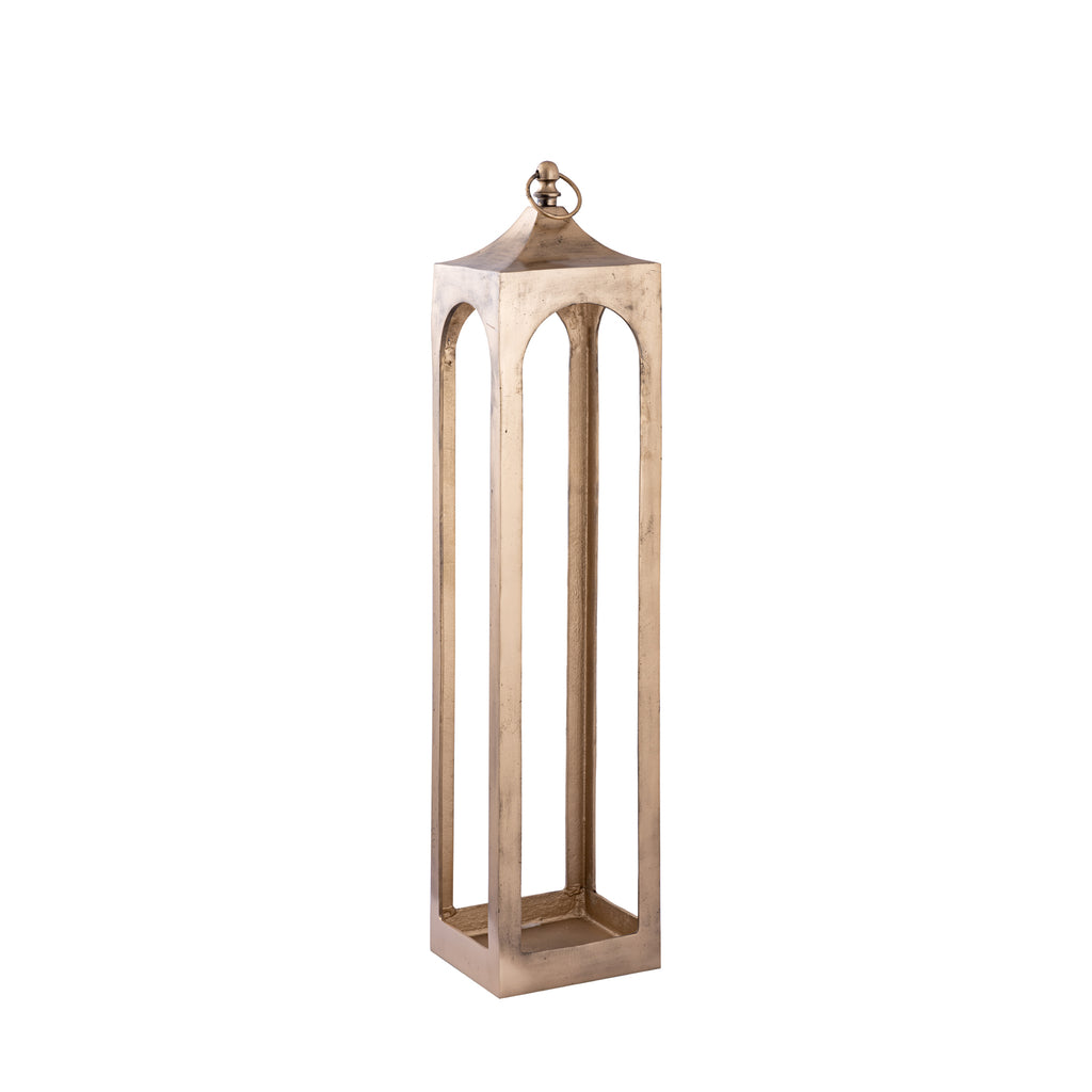 alden brass alu lanterns open set of 3