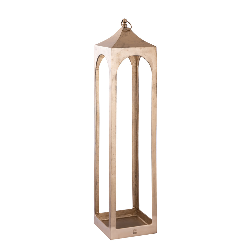 alden brass alu lanterns open set of 3