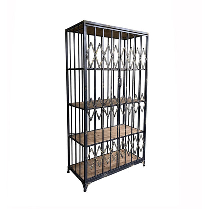 Alivator cabinet metal and wooden shelf