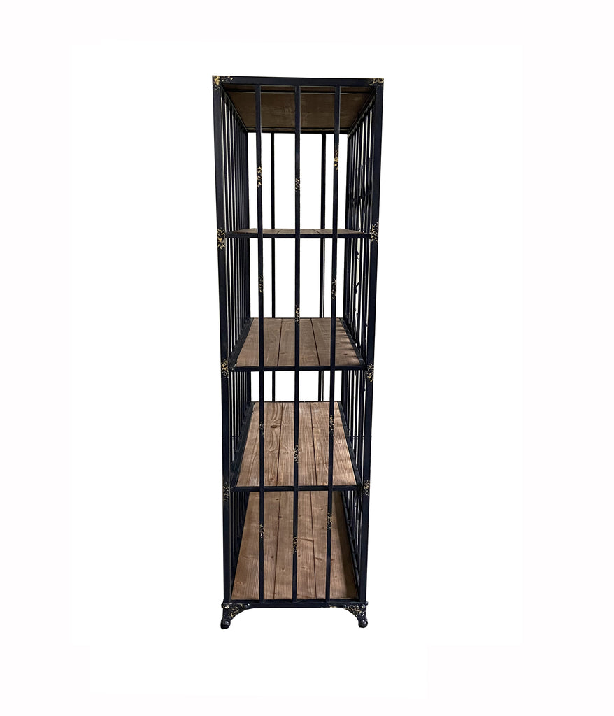 alivator cabinet metal and wooden shelf