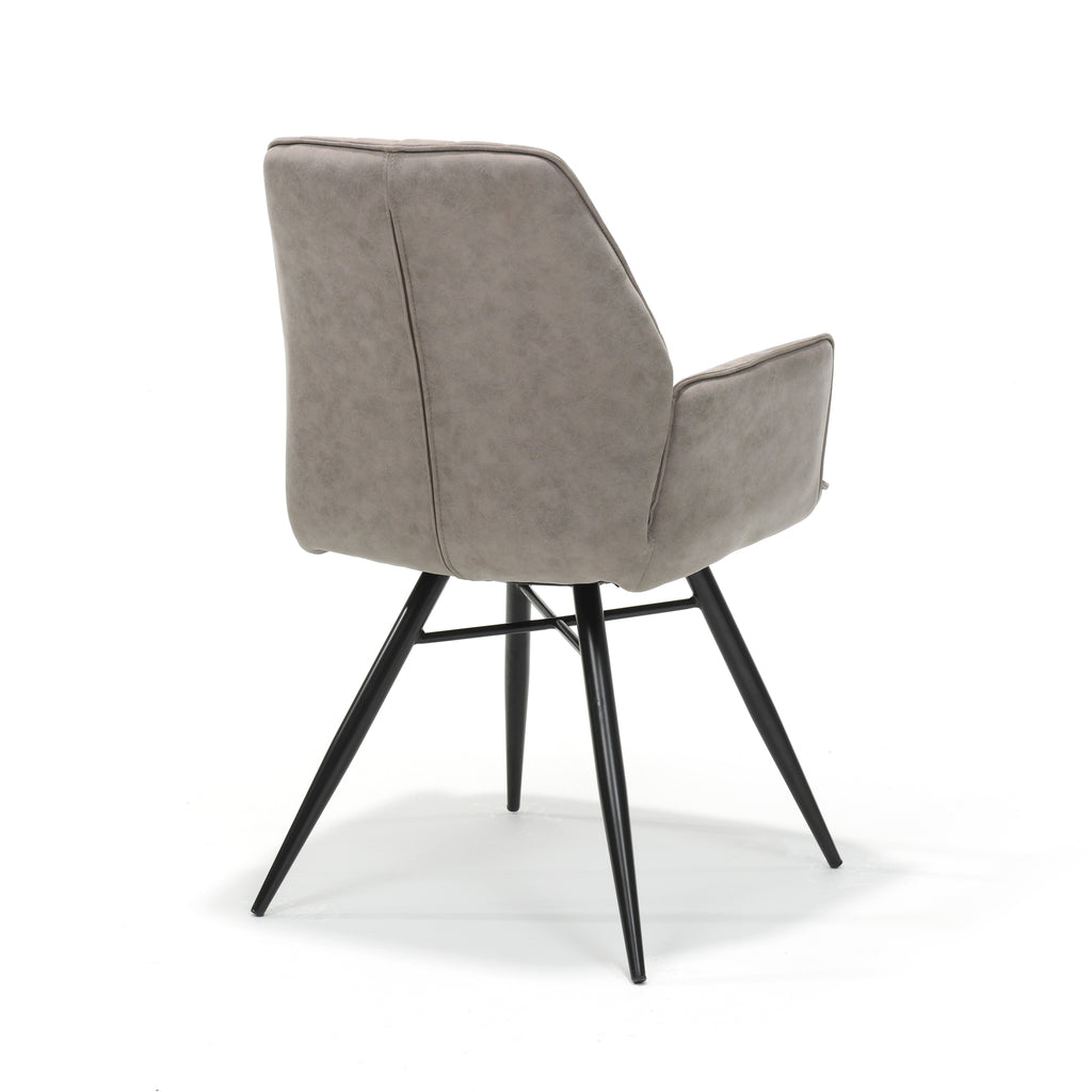 clark armchair black fabric soft pebble