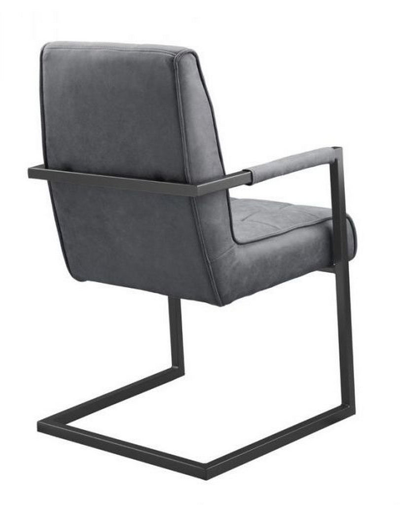 armchair patch black - fabric soft anthracite