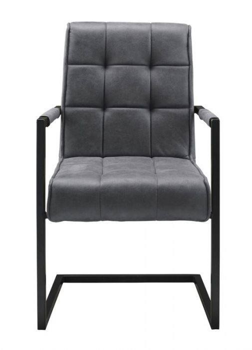 armchair patch black - fabric soft anthracite