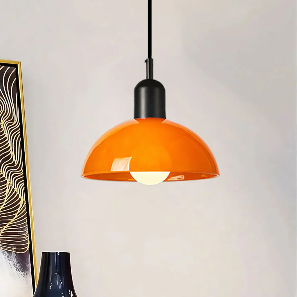 auroravibrant colorful bowl pendant light