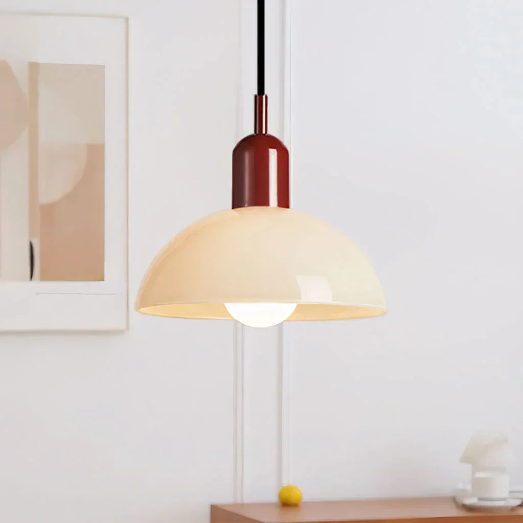 auroravibrant colorful bowl pendant light