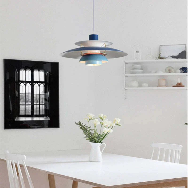 elegante morandi moderne led hanglamp met sfeervolle kap