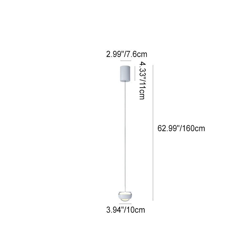 elegante halfronde led hanglamp voor een strak en modern interieur