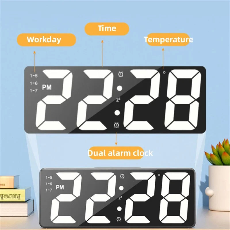 digitale led wekker geschikt voor slaapkamer of bureau