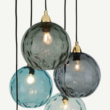 Hanglamp glas-in-lood modern Scandinavisch design