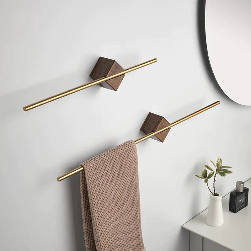 detailweergave van de handdoekhouder voor handdoeken