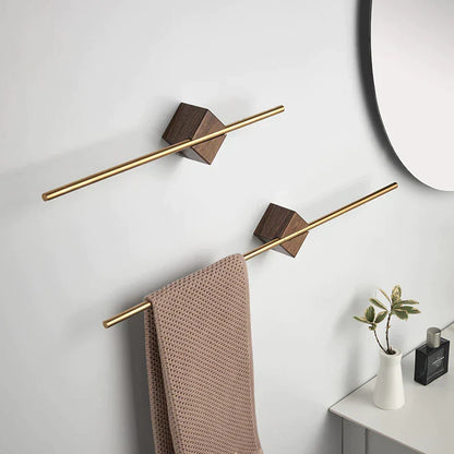 Detailweergave van de handdoekhouder voor handdoeken