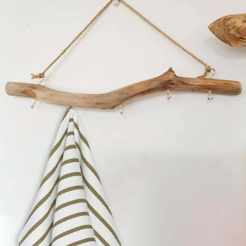 wandhaak drijfhout boho decoratie
