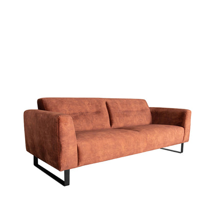 LABEL51 Sofa Burano - Rust - Velours - 3-seater