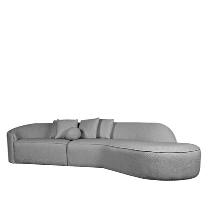 LABEL51 Bank Flori - Grey - Boucle - 4-seater