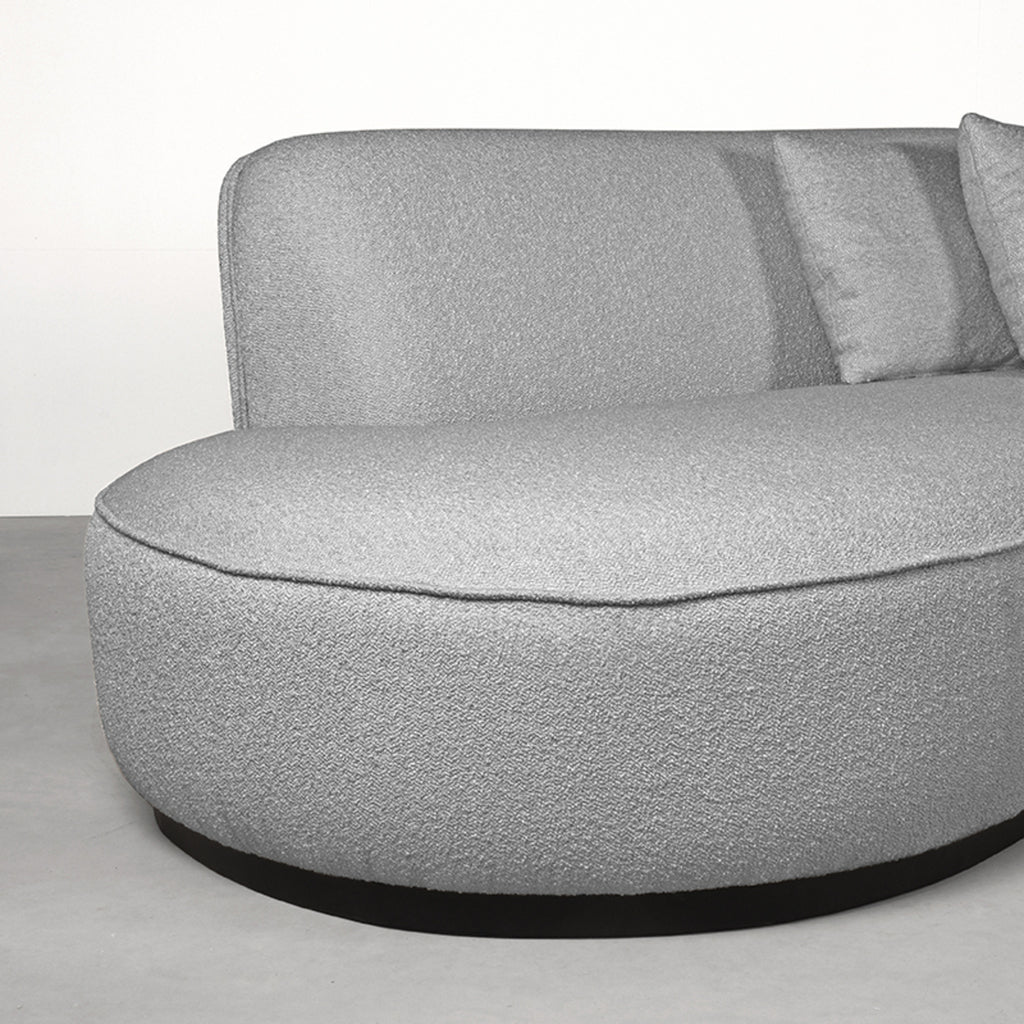 label51 bank mori - grey - boucle - 4-seater