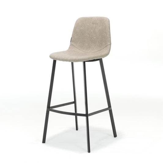 Bar stool Bari Black Fabric Vintage Beige -&gt; Bar stool Bari Black Fabric Vintage Beige