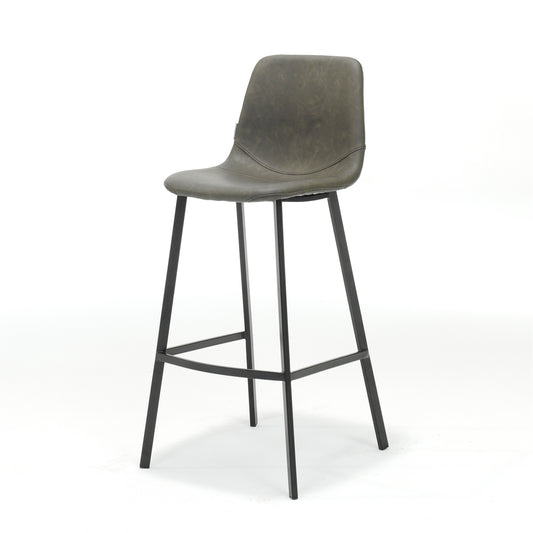 Bar stool Bari Black Fabric Vintage Taupe -&gt; Bar stool Bari Black Fabric Vintage Taupe