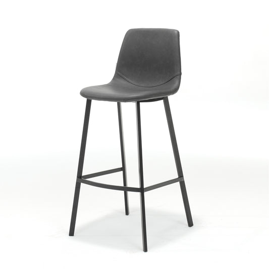 Bar stool Bari Black Fabric Vintage Black