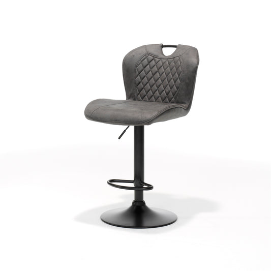 Bar stool Corsa black - Fabric Soft Anthracite