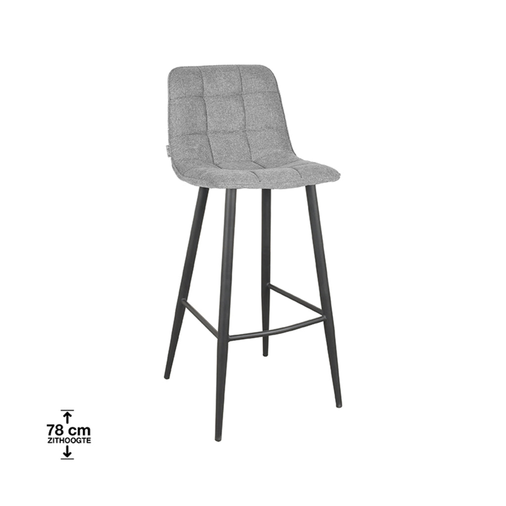 label51 bar stool jelt - zinc - synthetic - seat height 78