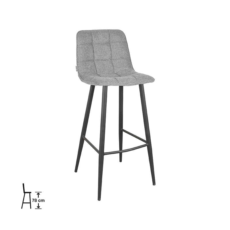 label51 bar stool jelt - zinc - synthetic - seat height 78