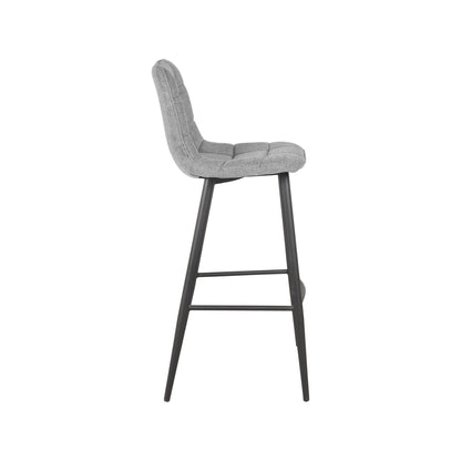 LABEL51 Bar stool Jelt - Zinc - Synthetic - Seat height 78