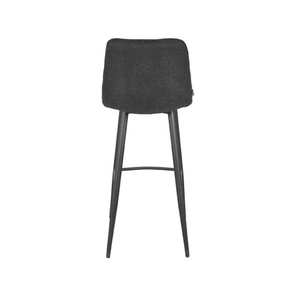 LABEL51 Bar stool Jelt - Anthracite - Synthetic - Seat height 78