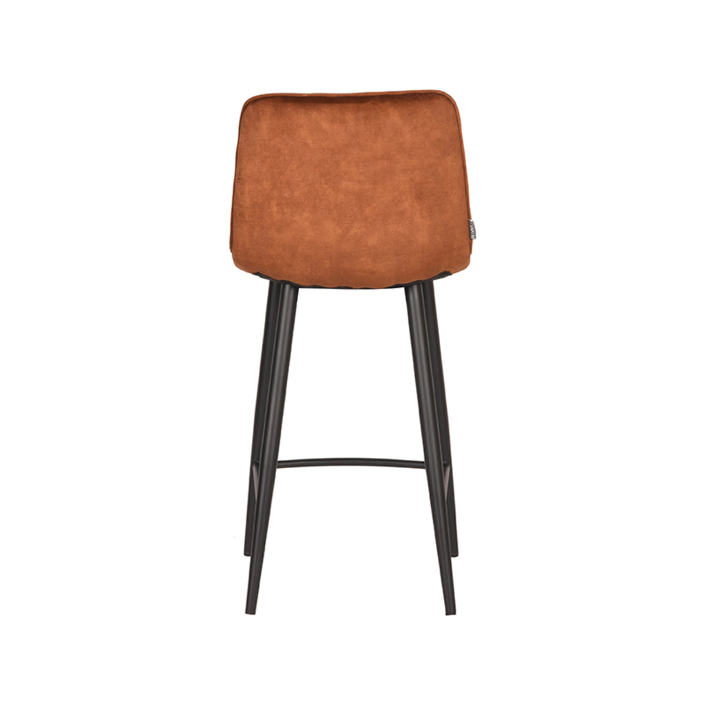 label51 bar stool jelt - ochre - velvet - seat height 65