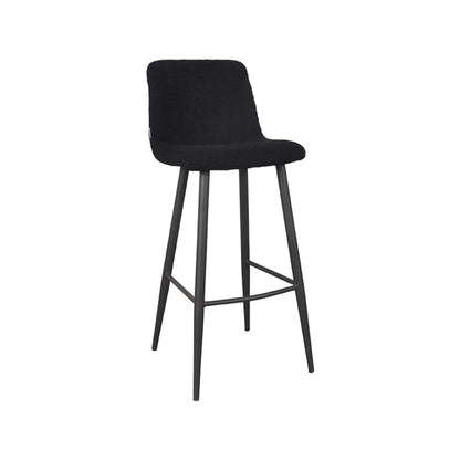 LABEL51 Bar stool Jep - Black - Teddy - Seat height 78