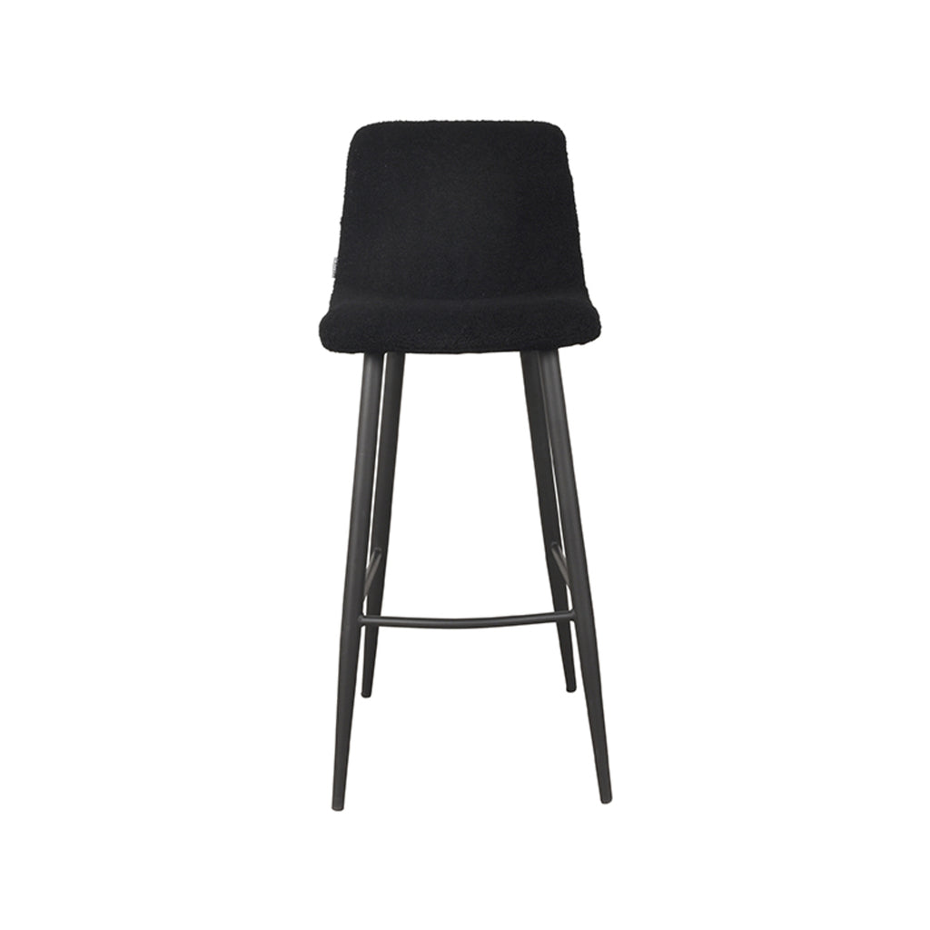 label51 bar stool jep - black - teddy - seat height 78