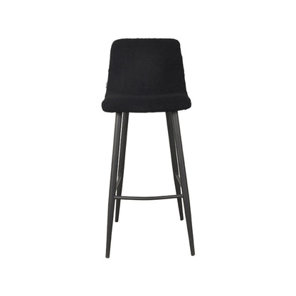 LABEL51 Bar stool Jep - Black - Teddy - Seat height 78