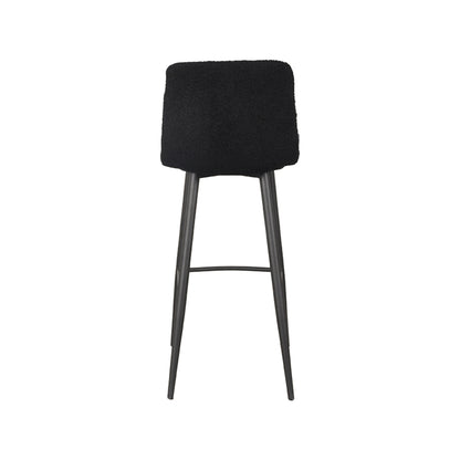 LABEL51 Bar stool Jep - Black - Teddy - Seat height 78