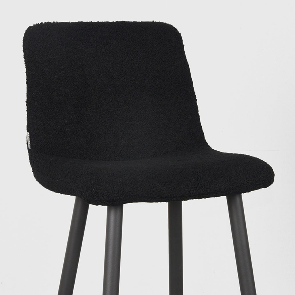 label51 bar stool jep - black - teddy - seat height 78