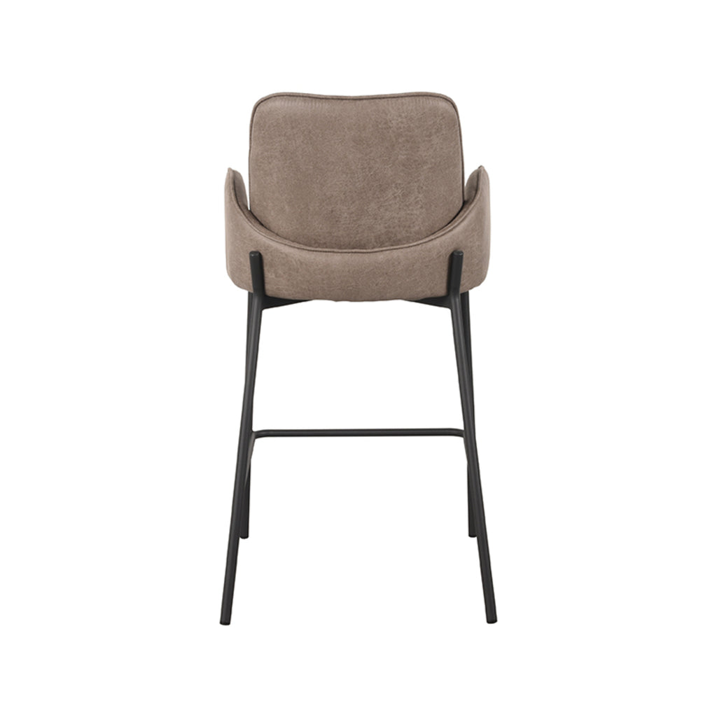 label51 bar stool joni - taupe - microfiber - seat height 65 cm